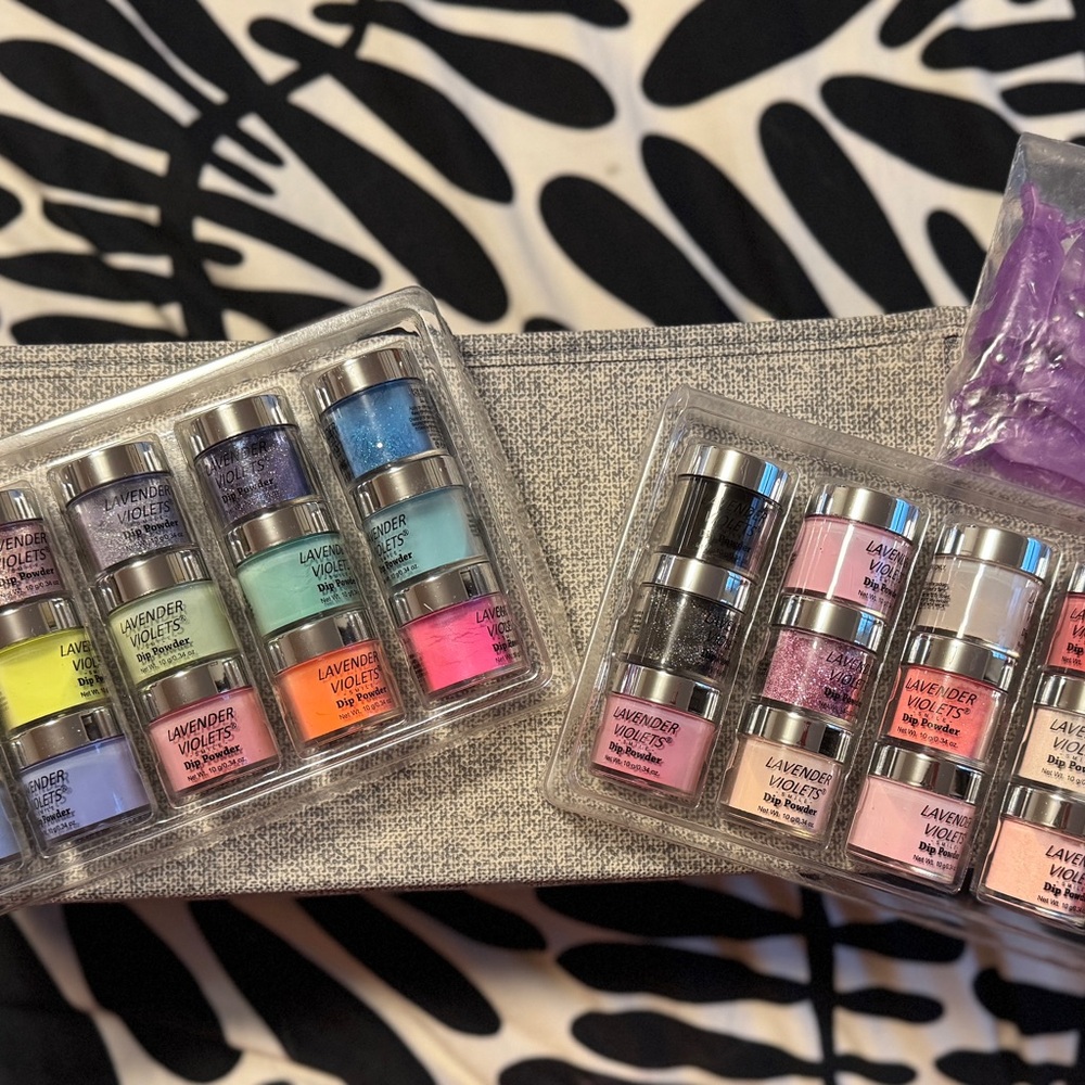 Nail Dipping Powder Set - Multicolor - 36 Pots